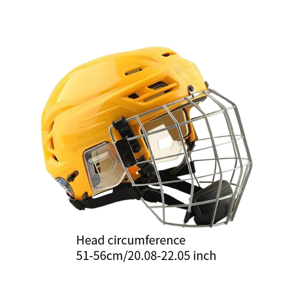 Hockey Helmet with Facemask Sturdy Polyethylene Shell Roller Skating Helmet Breathable Design Suitable for Training Competition