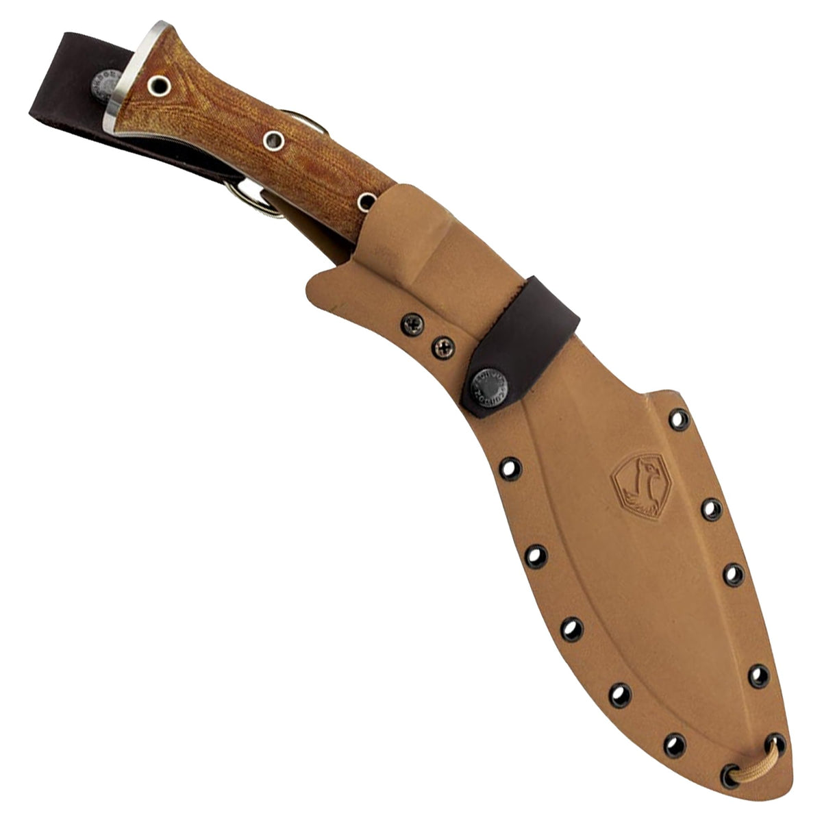 Condor Tool & Knife Atrox Knife | Hunting Knife with Kydex with Leather Belt Loop Sheath | High Carbon Steel Survival Knife with a Micarta Handle | Fixed Blade Tactical Knife | 10.9 in Blade | 29.6oz