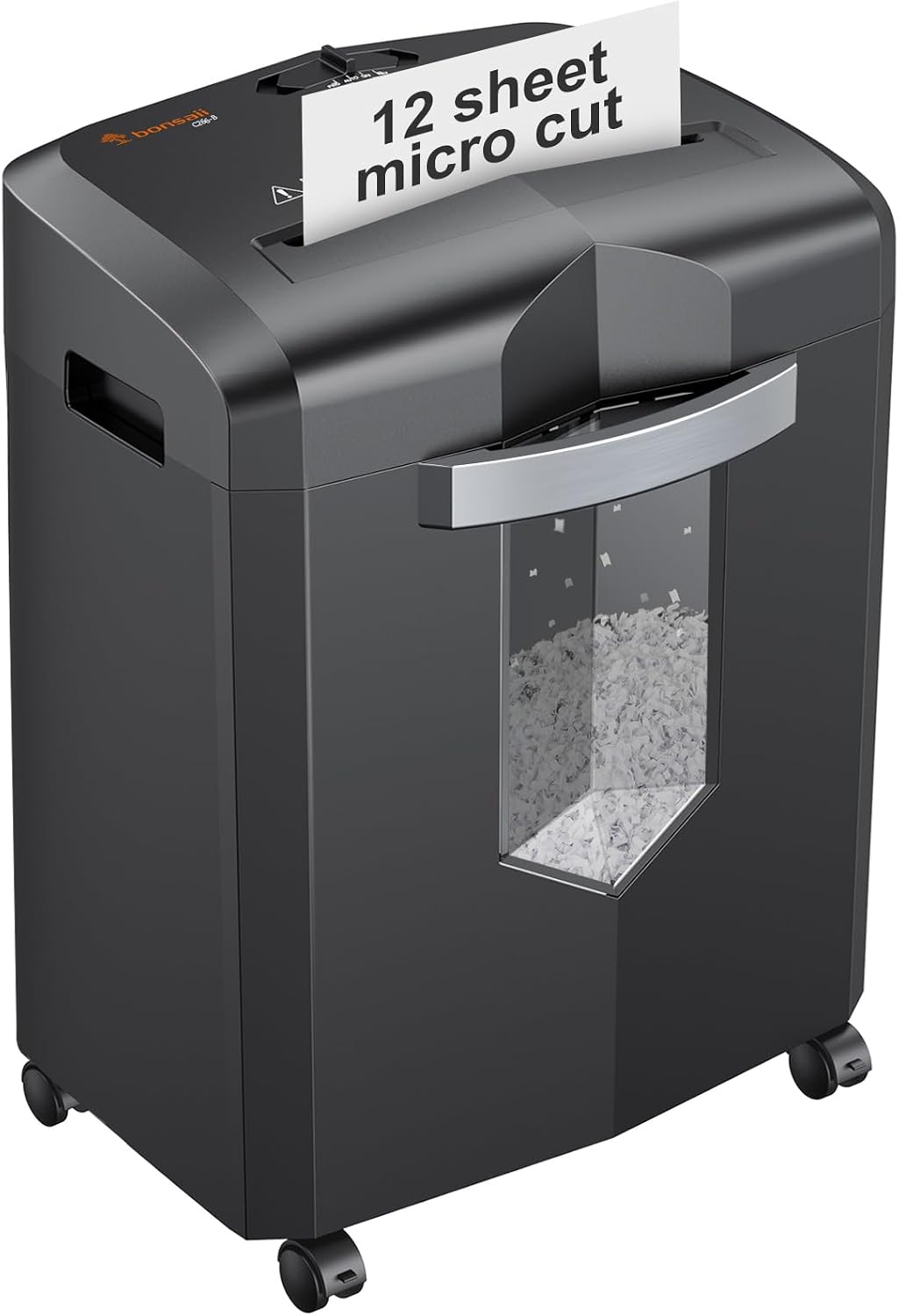 Bonsaii 12-Sheet Micro Cut Heavy Duty Paper Shredder for Home Office