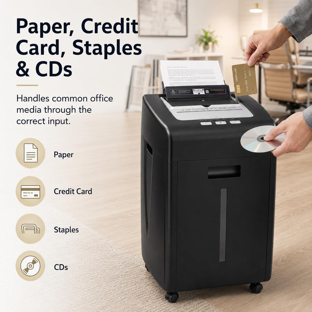 Paper Shredder 200 Sheet Auto Feed 2 X 15 mm P-5 Micro Cut