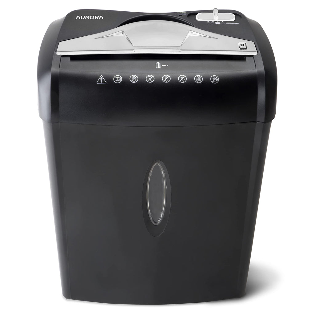 Aurora AU1645XA 16-Sheet Cross-Cut Paper and CD/Credit Card Shredder/5-Gallon Pullout Basket/ 30 Minutes Run Time