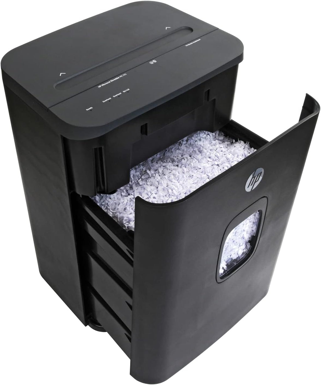 HP - Micro Cut Paper Shredder, 16-Sheet with Slide Top for Office