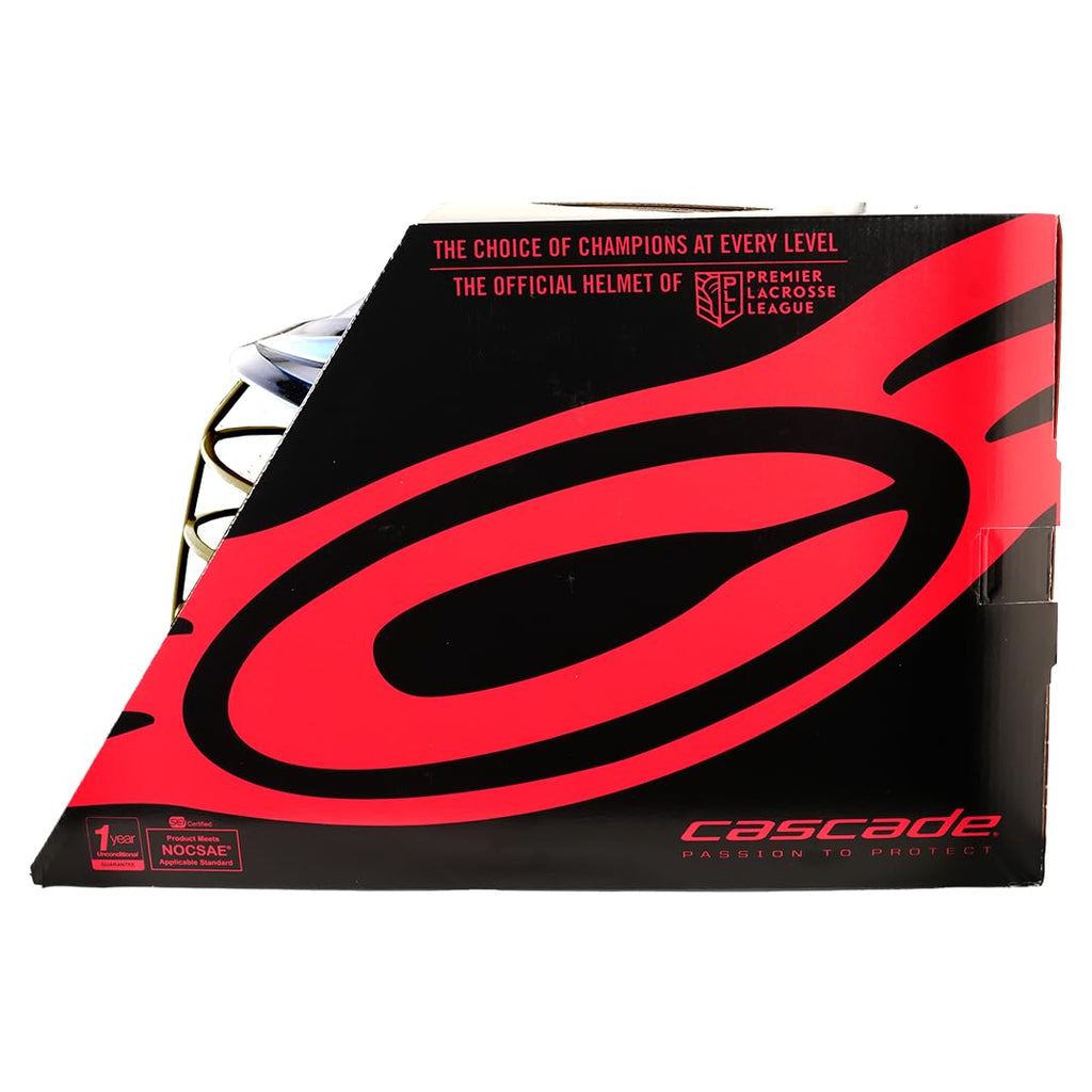 Cascade XRS Pro Lacrosse Helmet â Enhanced Vision, Superior Comfort & Custom Multi-Color Combos for Adult Players