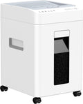 Locksworth 110-Sheet Micro Cut Shredder for Home Office, 6.9 Gallons Bin P-4 High Security Paper Shredder for Credit Card, Staple, Clip, Heavy Duty Commercial Shredders with Casters