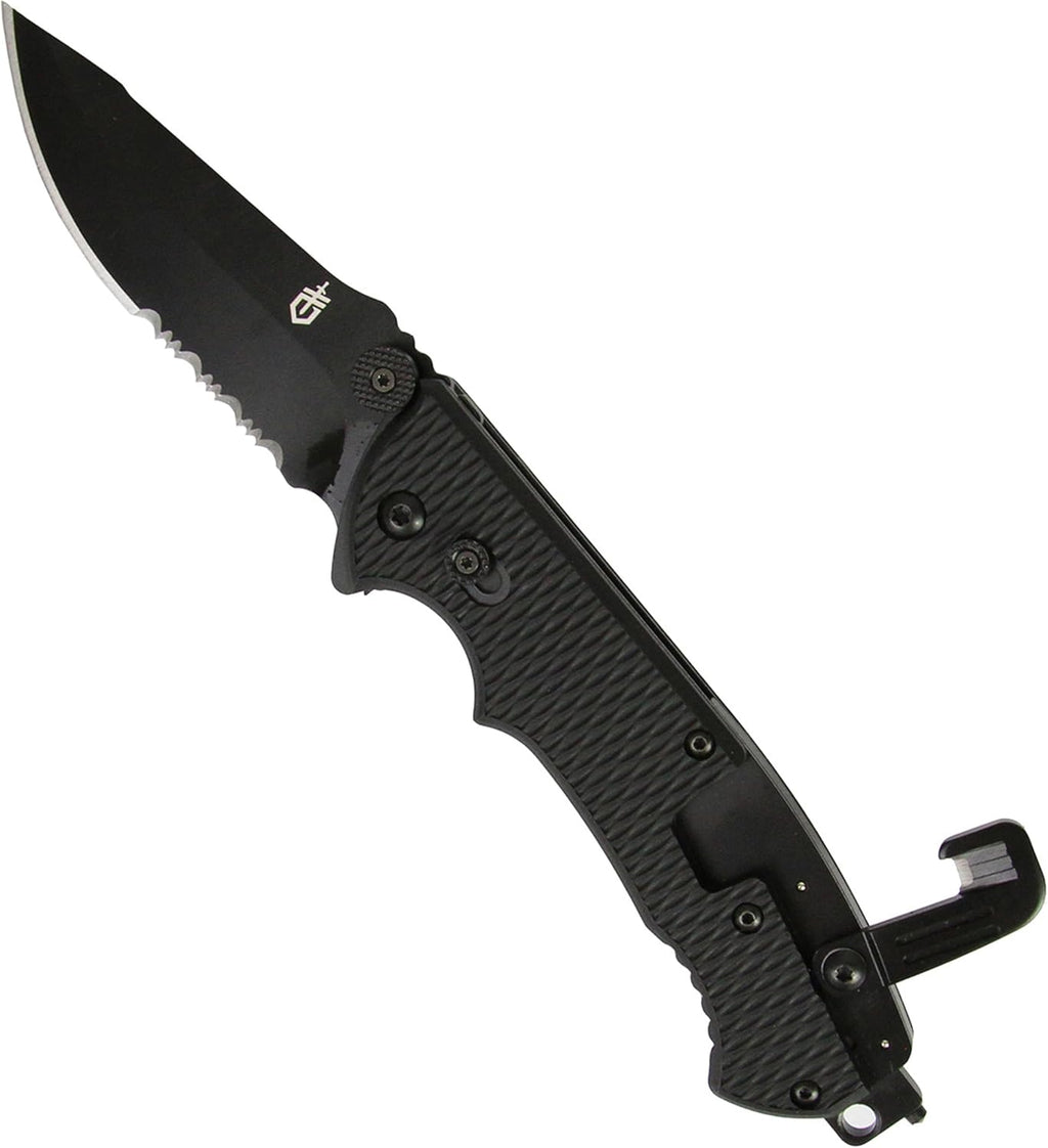 Gerber Hinderer CLS Tactical EDC Folding Pocket Knife, Serrated Blade