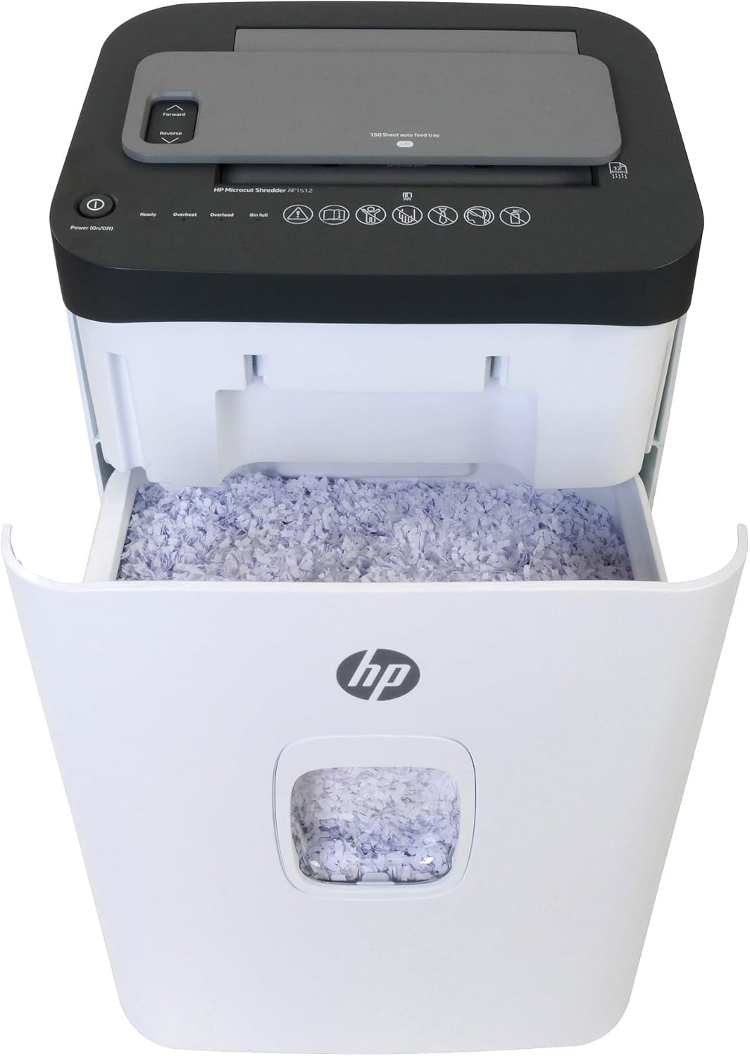 HP - Micro Cut Paper Shredder, 12-Sheet Manual, 150-Sheet Auto Feed