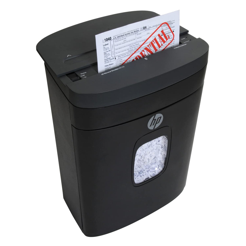 HP - Micro Cut Paper Shredder, 16-Sheet with Slide Top for Office