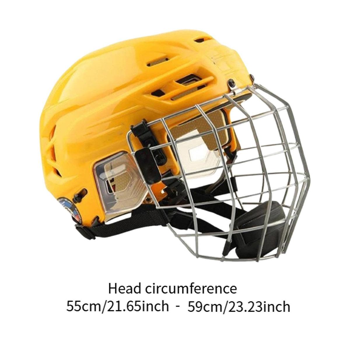 Hockey Helmet with Facemask Sturdy Polyethylene Shell Roller Skating Helmet Breathable Design Suitable for Training Competition
