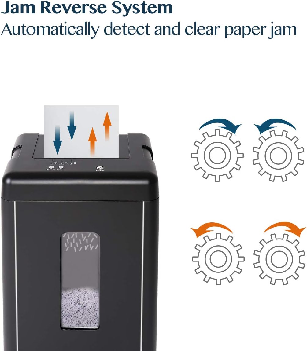 WOLVERINE SD9520 P5 Super Micro Cut Shredder, 15-Sheet, 2x10mm, 8Gal, Black