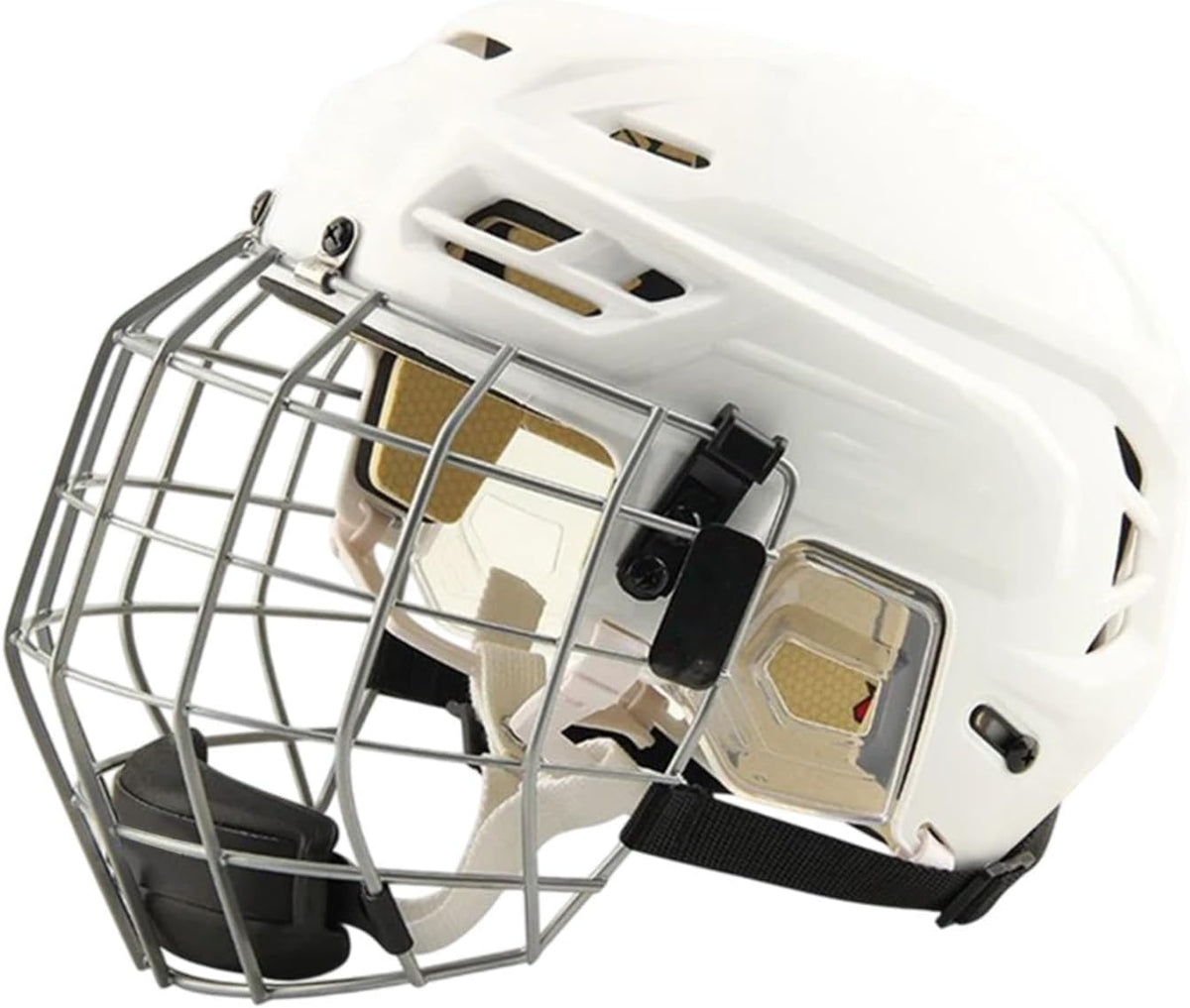 harayaa Hockey Helmet with Facemask Roller Skating Helmet Ice Skate Helmet Speed Skate Helmet Polyethylene Shell with Iron Mesh Breathable Suit