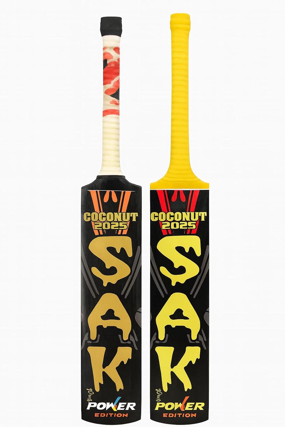 Saki Coconut Wood Cricket Bat for Tape Ball Cricket | Full Size Cricket Bat
