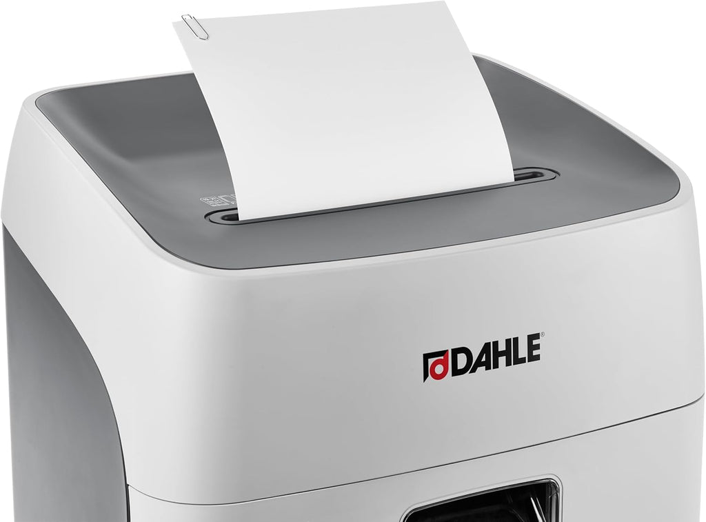 Dahle 52214 Paper Shredder, Cross Cut, P-4 | O-3 Security, German Engineered, Jam Protection, Oil Free, SmartPower, Shreds CDs, 20 Sheet Max, 11 Gal Bin