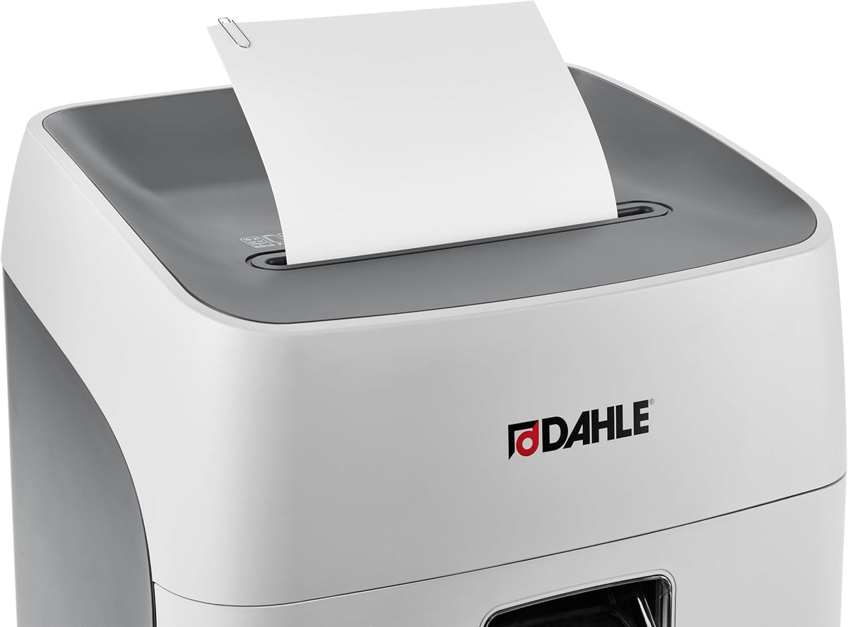Dahle 52214 Paper Shredder, Cross Cut, P-4 | O-3 Security, German Engineered, Jam Protection, Oil Free, SmartPower, Shreds CDs, 20 Sheet Max, 11 Gal Bin