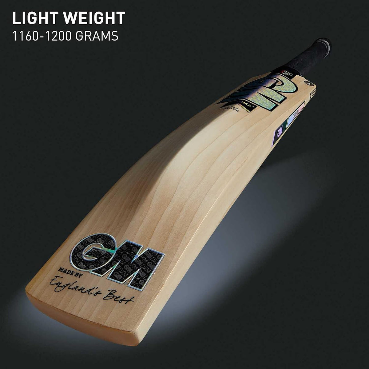 GM Chroma Players Edition English Willow Professional Cricket Bat | Ready to Play | Lightweight | Short Handle | Made in UK