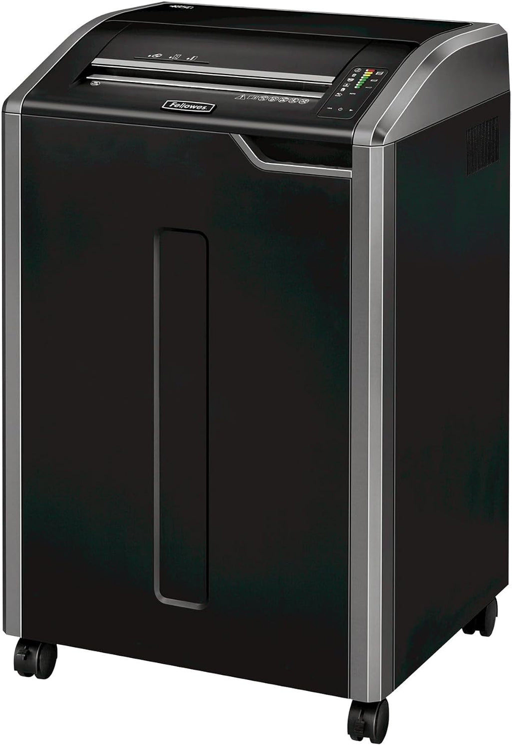 Fellowes Powershred 485Ci 100% Jam Proof Commercial Grade, Quiet Operation 30-Sheet Cross-Cut Paper Shredder, TAA Compliant (38485), Black