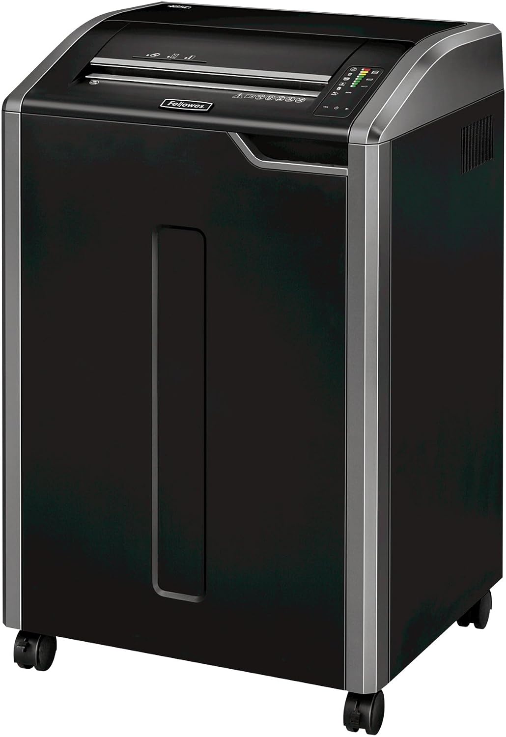 Fellowes Powershred 485Ci 100% Jam Proof Commercial Grade, Quiet Operation 30-Sheet Cross-Cut Paper Shredder, TAA Compliant (38485), Black