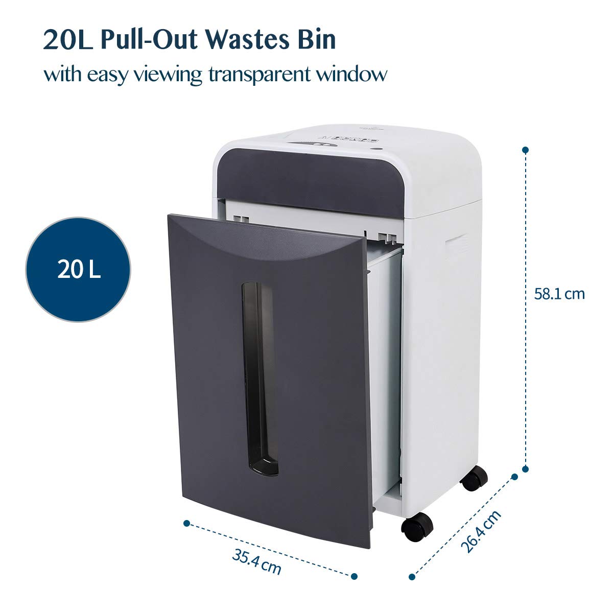 WOLVERINE SD9112 P5 Micro Cut Paper Shredder,10 Sheet,60Min,6 Gal, White