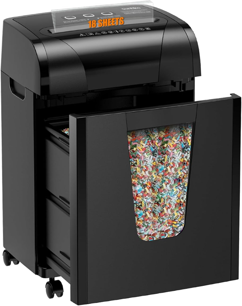 Suntiko 18-Sheet Heavy Duty Cross Cut P-4 Paper Shredder