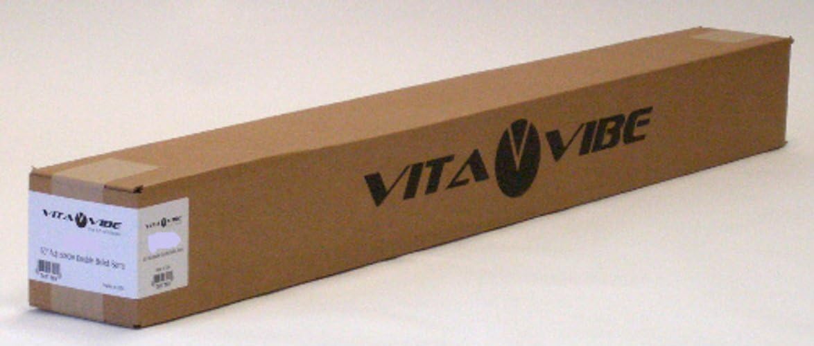 Vita Vibe - SHS108-W - Traditional Wood Single Fixed Height Floor Mount Ballet Barre - Stretch/Dance Bar - USA Made (9 FT)