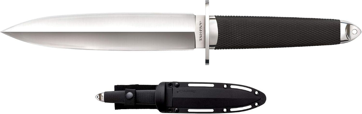 COLD STEEL Tai Pan 7.5" VG-10 San Mai Spear Point Razor-Sharp Blade 5.5" Kray-Ex Handle Fixed Blade Knife w/Secure-Ex Sheath