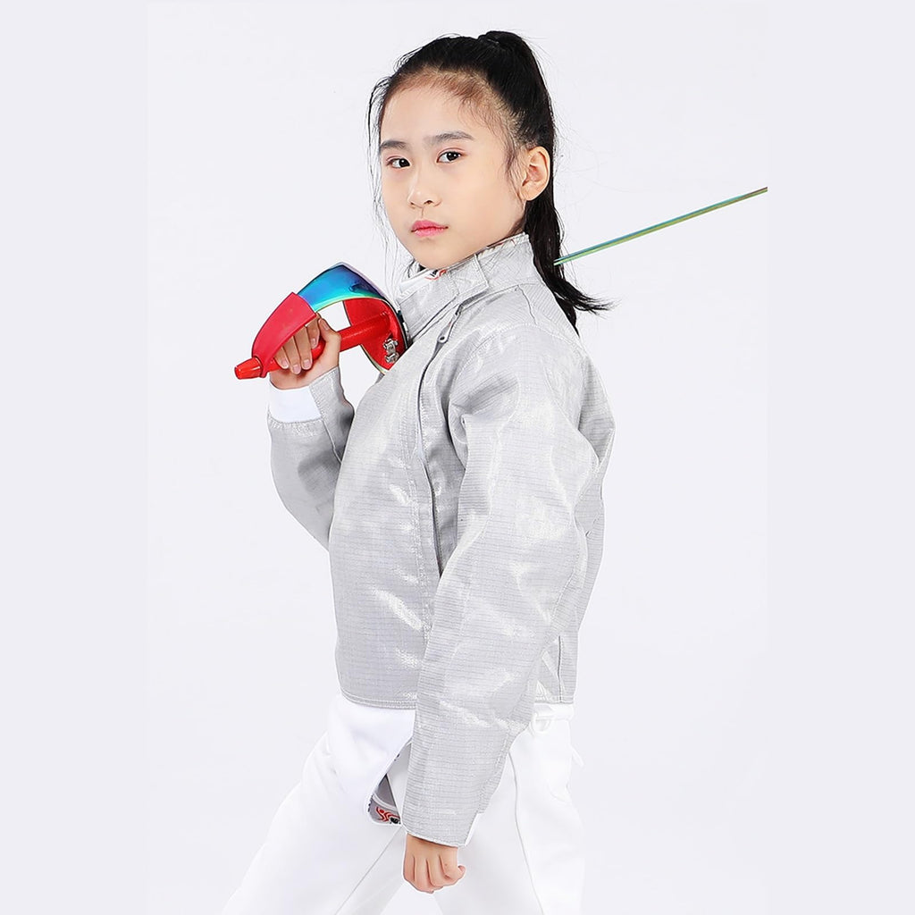 Sabre Lame for Men Women, Non-Washable Fencing Gear, Fencing Electric Sabre Jacket, Fencing Jacket for Right Hand(54#)