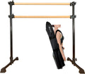MARFULA 4Ft Portable Wood Ballet Barre Ballet Bar Dance Bar with Carry Bag