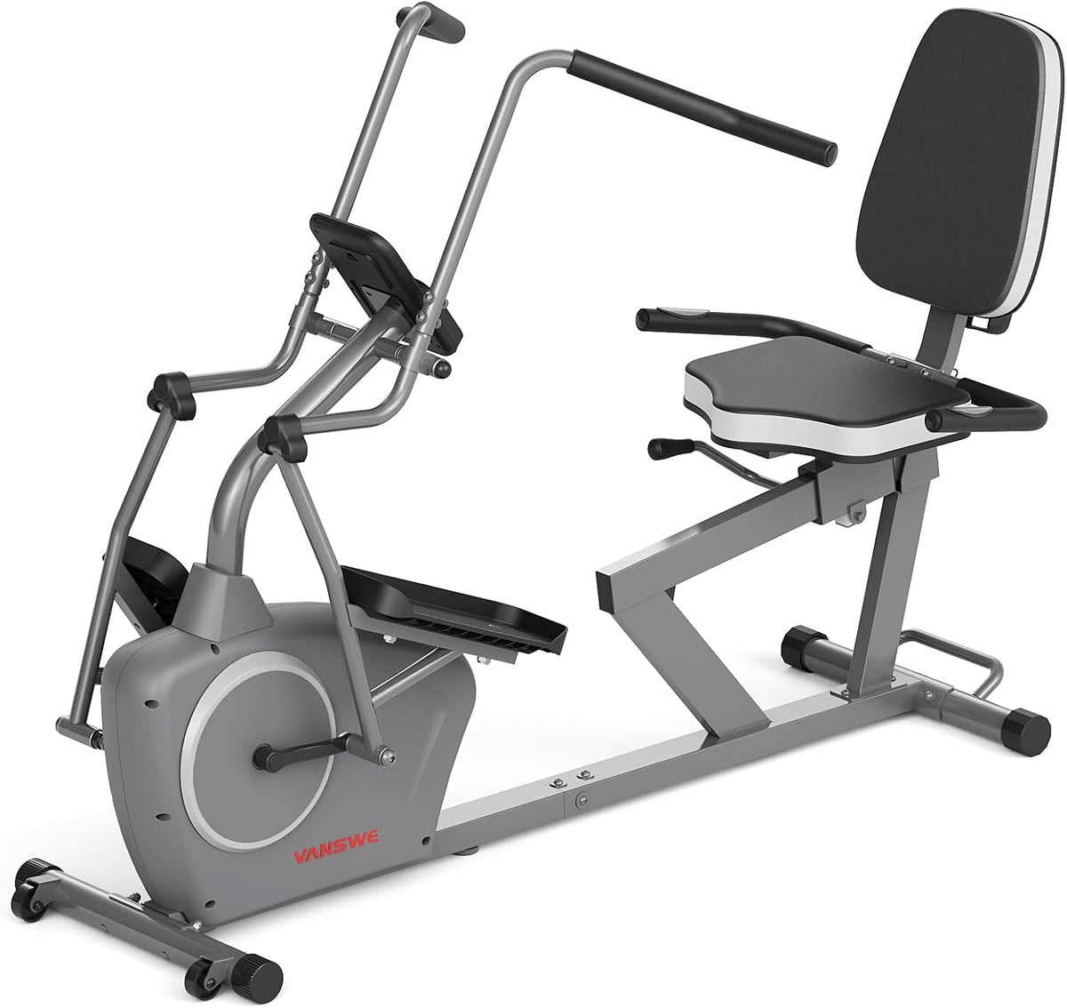 VANSWE Recumbent Elliptical Cross Trainer with Arm Exerciser