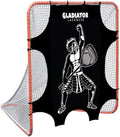 Gladiator Lacrosse Goal Target Shooter Beginner Intermediate Level - Gladiator Design, Black and White
