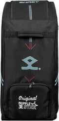 SHREY Star Duffle 2.0 Wheelie Cricket Kitbag|Two Padded Bat Pockets|Highly Water Resistant|Mesh Panel