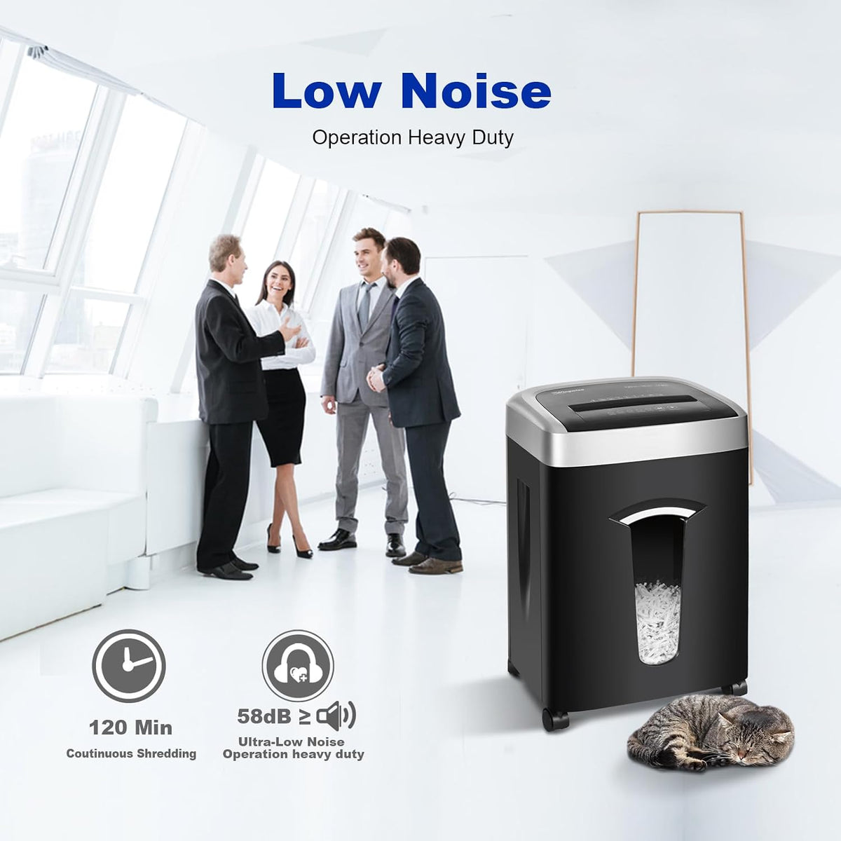 Wingwise 15 Sheets Paper Shredder Heavy Duty for Home Office