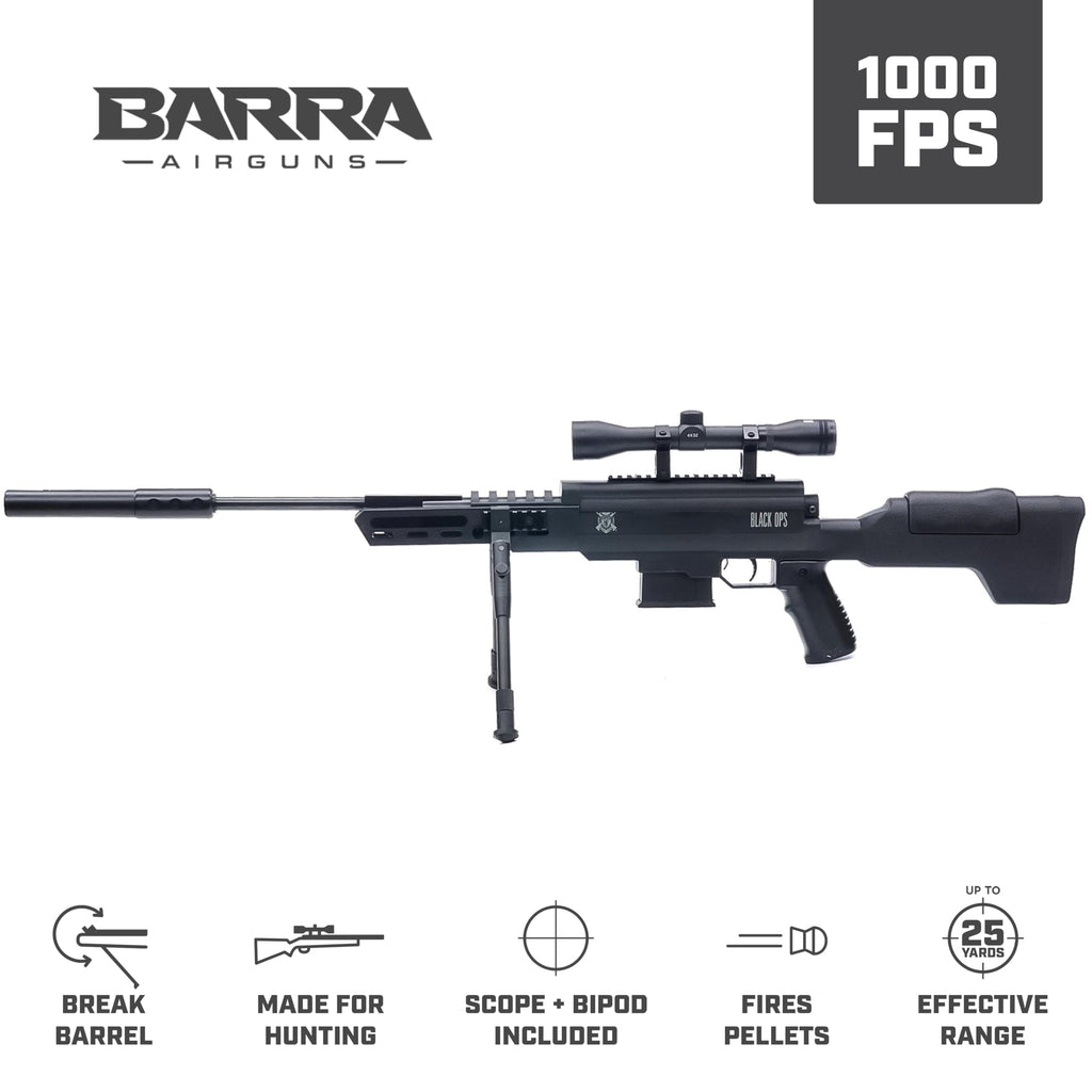 Black Ops Sniper S .22 Caliber Pellet Sniper Rifle