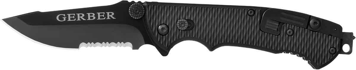 Gerber Hinderer CLS Tactical EDC Folding Pocket Knife, Serrated Blade