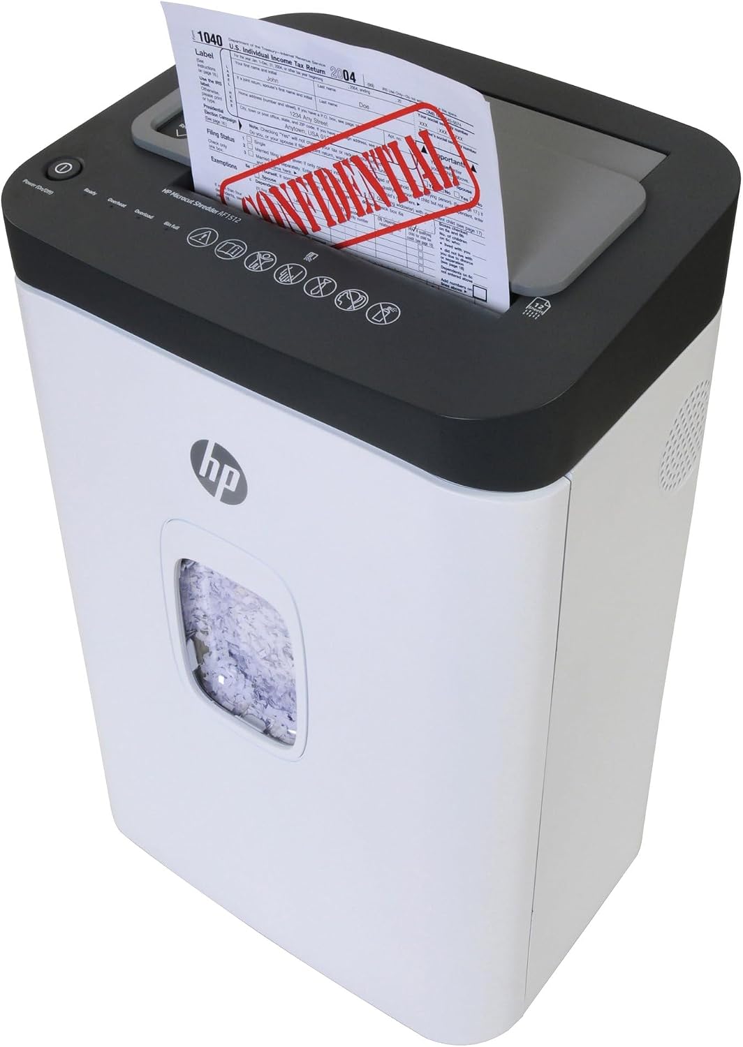 HP - Micro Cut Paper Shredder, 12-Sheet Manual, 150-Sheet Auto Feed