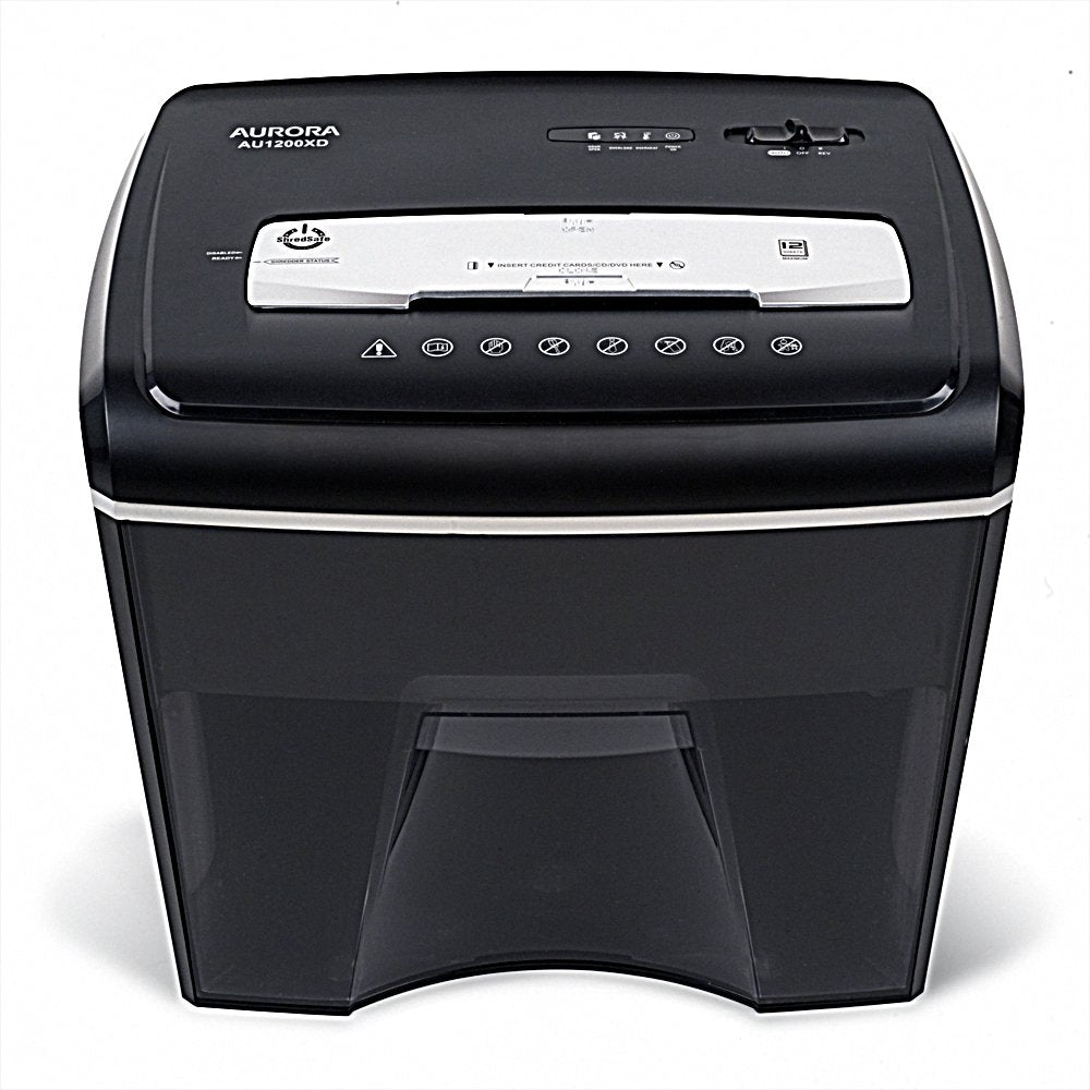 Aurora AU1880XA Heavy Duty Anti-Jam 18-Sheet Crosscut Shredder/60 Min Run Time/ 7-Gallon Pullout Basket and Casters