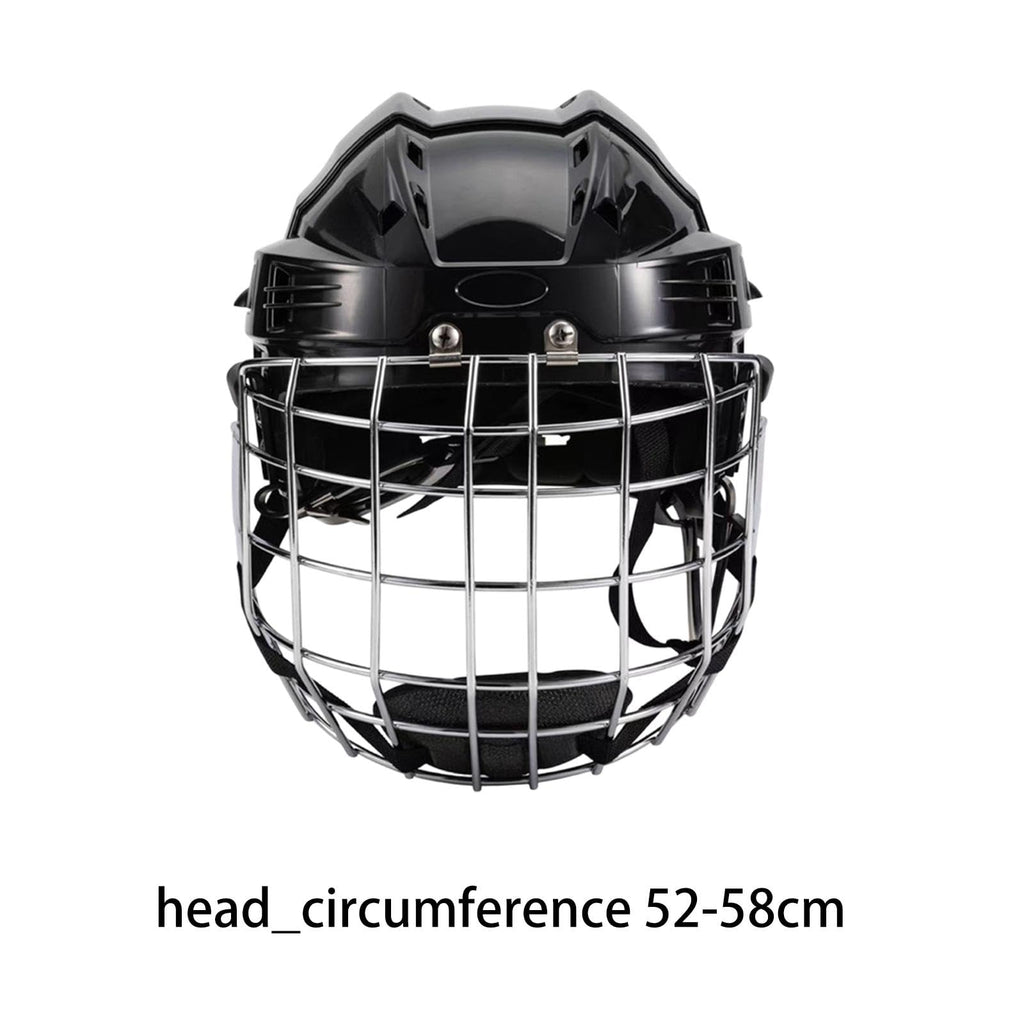 SM SunniMix Hockey Helmet Padded Sports Helmet Headgear Adjustable Ice Hockey Helmet Speed Skate Helmet Lightweight EVA Cushioning for