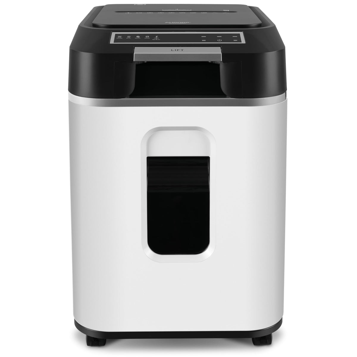 Aurora High Security AU110MB 110-Sheet Auto Feed Micro-Cut Paper and Credit Card Shredder with 4 Gallon Pullout Basket / 30 Minutes/Security Level P-4 (White/Black)