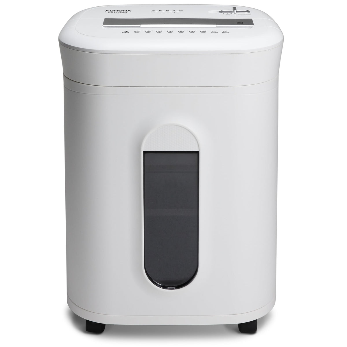 Aurora Anti-Jam 12-Sheet Cross-Cut Paper/CD and Credit Card Shredder with 4 Gallon Pullout Basket/Security Level P-4