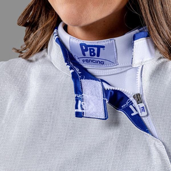 Womenâs Electric Foil Jacket White INOX Washable Conductive Fencing LamÃ© for Competition and Training