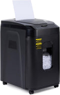 Amazon Basics 150-Sheet Autofeed Micro-Cut Paper and Credit Card Shredder, High Security Level P-4 with 8.5-Gallon Bin, 60-Minute Continuous Run Time, Black