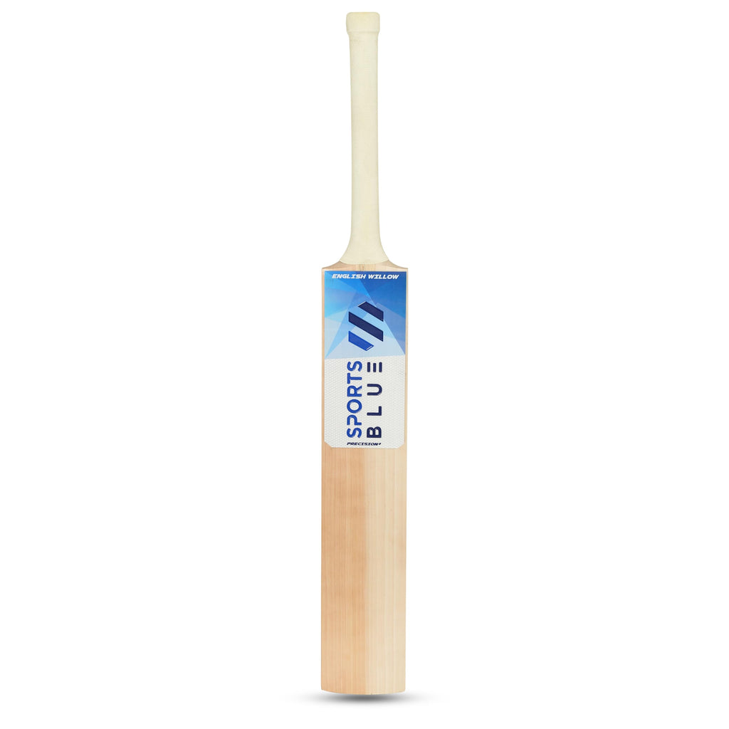 Sports Blue English Willow Cricket Bat | Grade 1 Cricket bat | 9+ Straight Grains with 38mm+ Edges | Ready to Play with oiling and Knocking