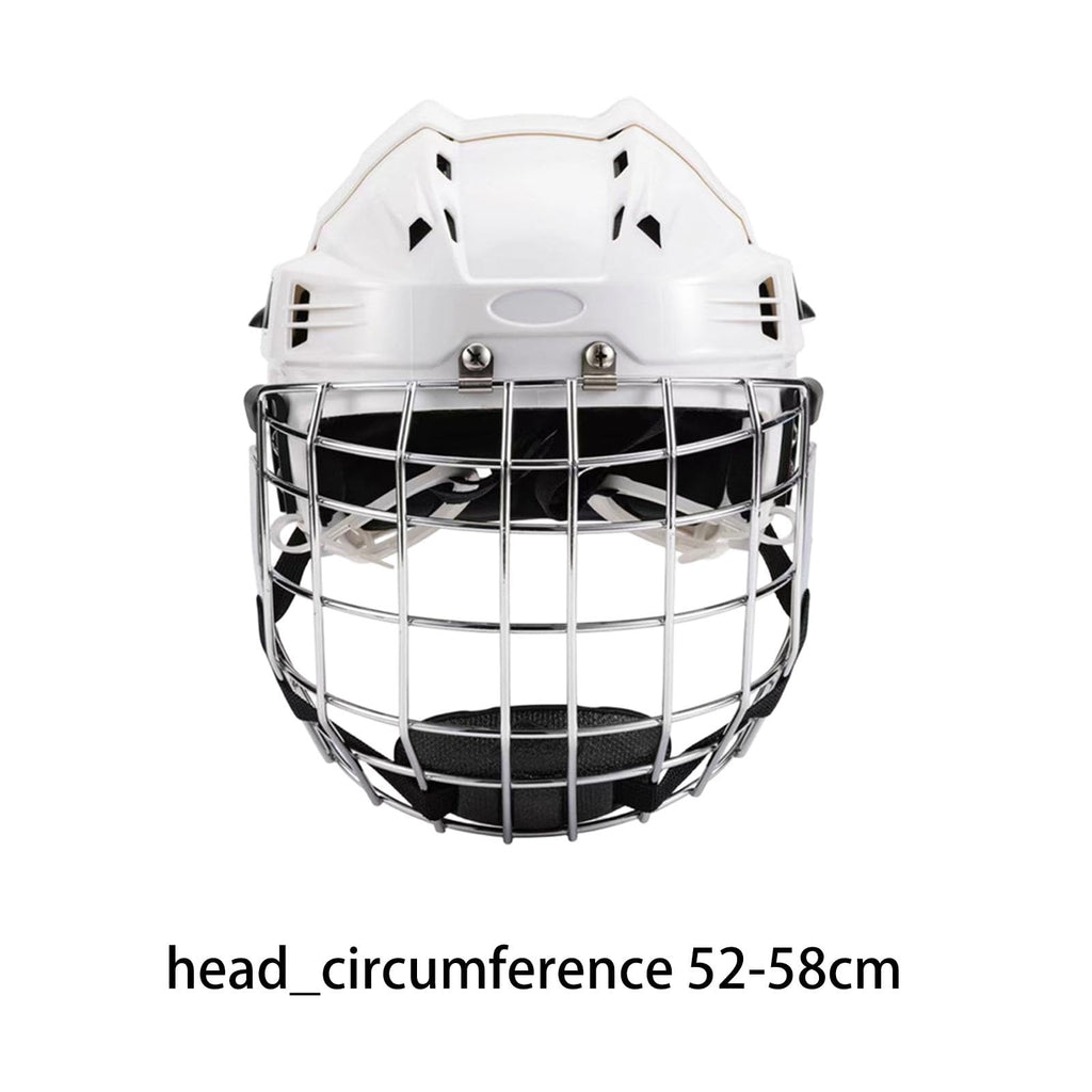 SM SunniMix Hockey Helmet Padded Sports Helmet Headgear Adjustable Ice Hockey Helmet Speed Skate Helmet Lightweight EVA Cushioning for