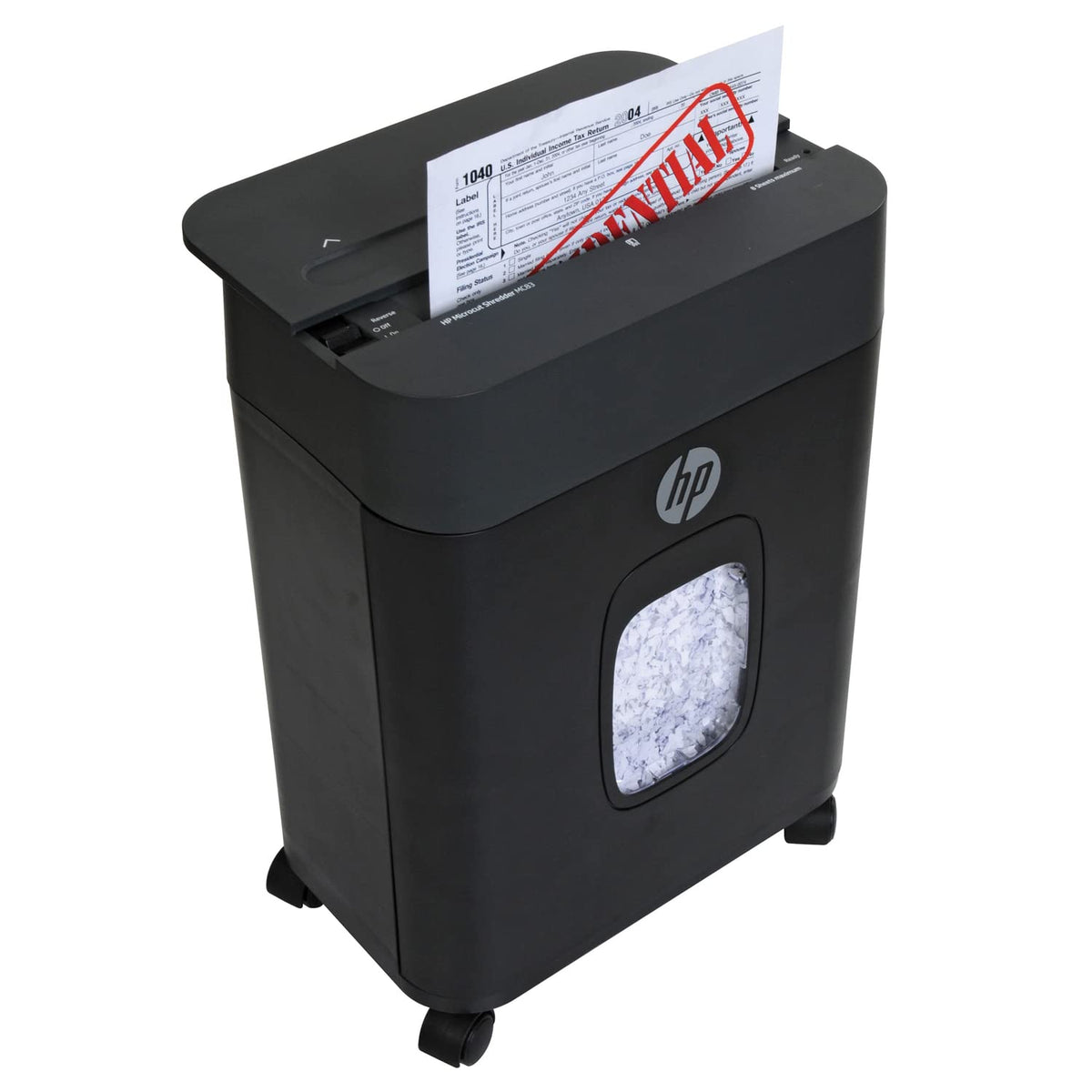 HP - Micro Cut Paper Shredder, 16-Sheet with Slide Top for Office