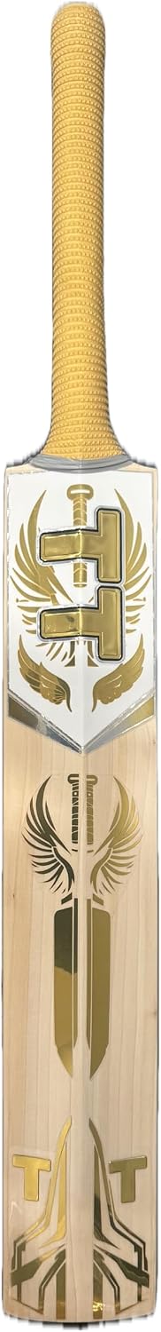 Titan English Willow Divine Cricket Bat Full Size Short Handle Grade 3 Lightweight & Handcrafted for Power and Control Ideal for Club & League Play with Free Hard Leather Ball