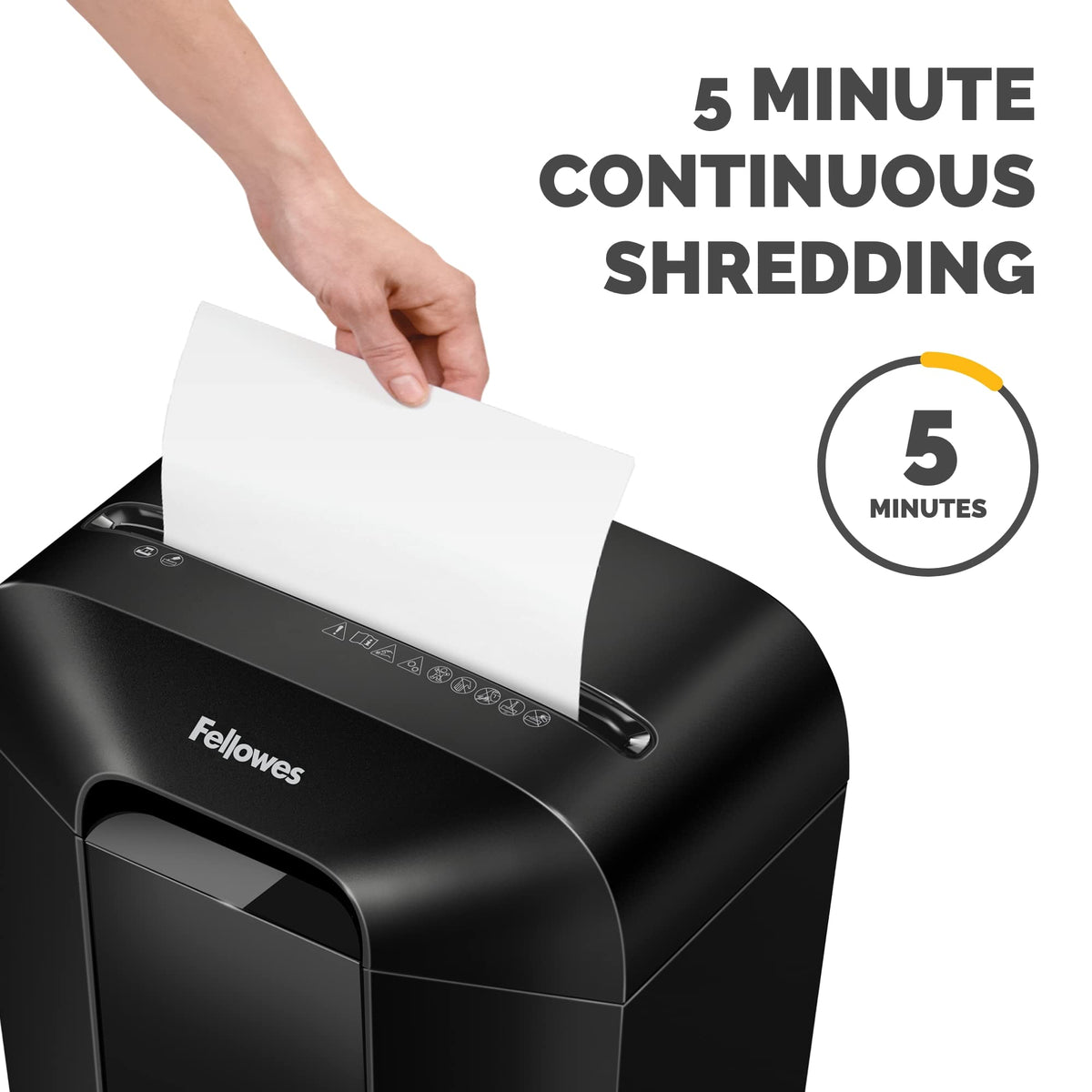 Fellowes Powershred LX70-DB 11 Sheet Cross-Cut Household Paper Shredder for Home Office