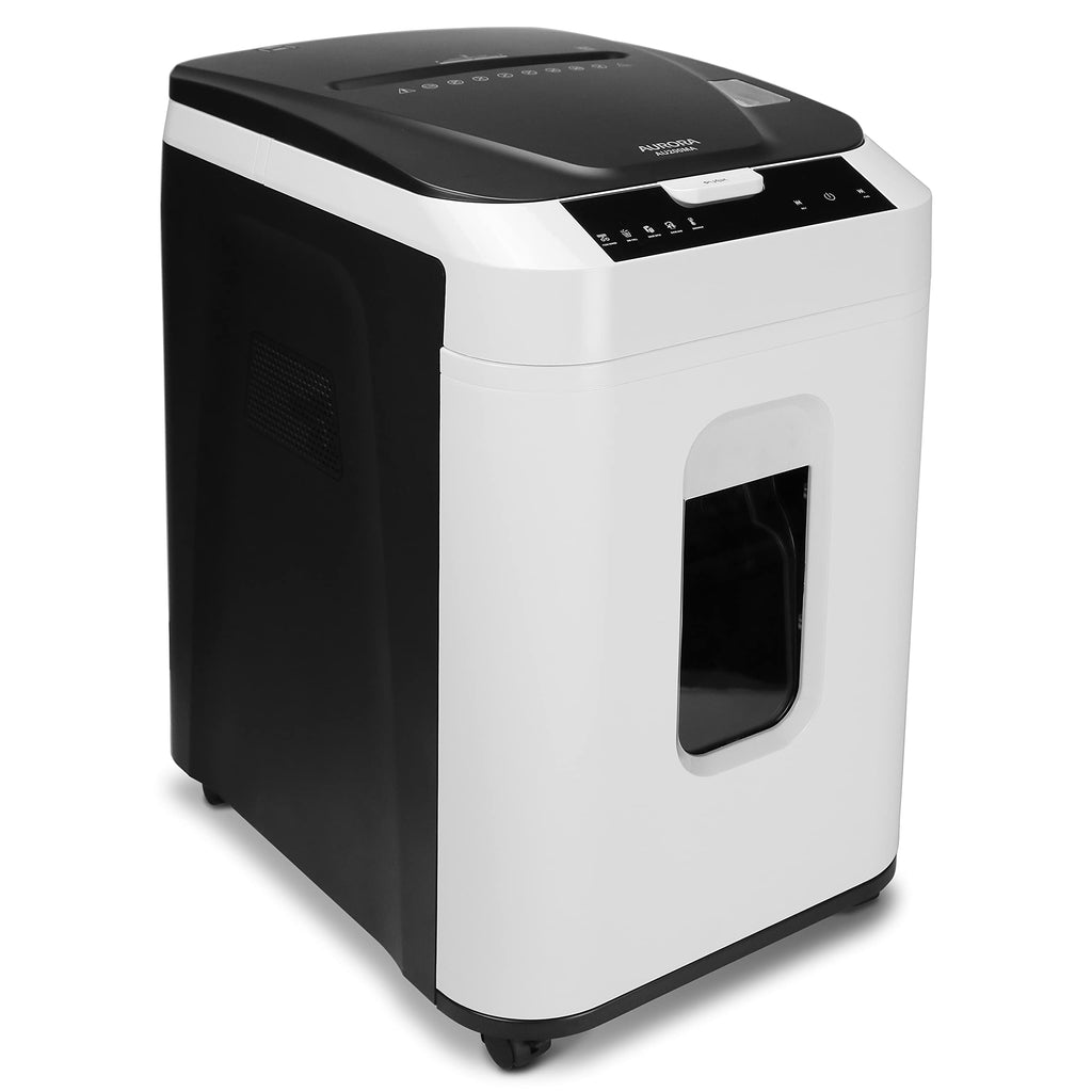 Aurora AU120MB 120-Sheet Auto Feed High Security Micro-Cut Paper Shredder / 30 Minutes (White/Black)