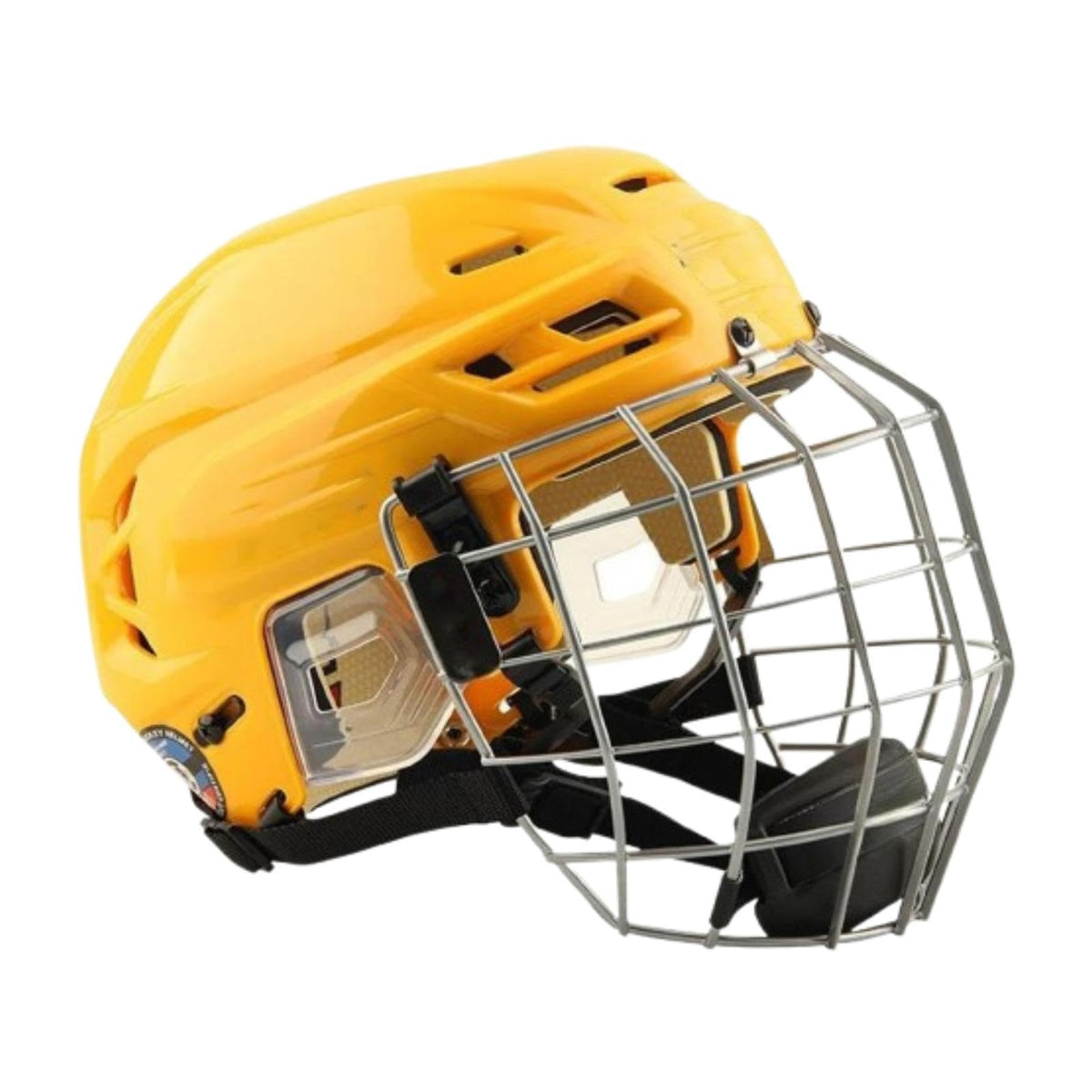 Hockey Helmet with Facemask Sturdy Polyethylene Shell Roller Skating Helmet Breathable Design Suitable for Training Competition