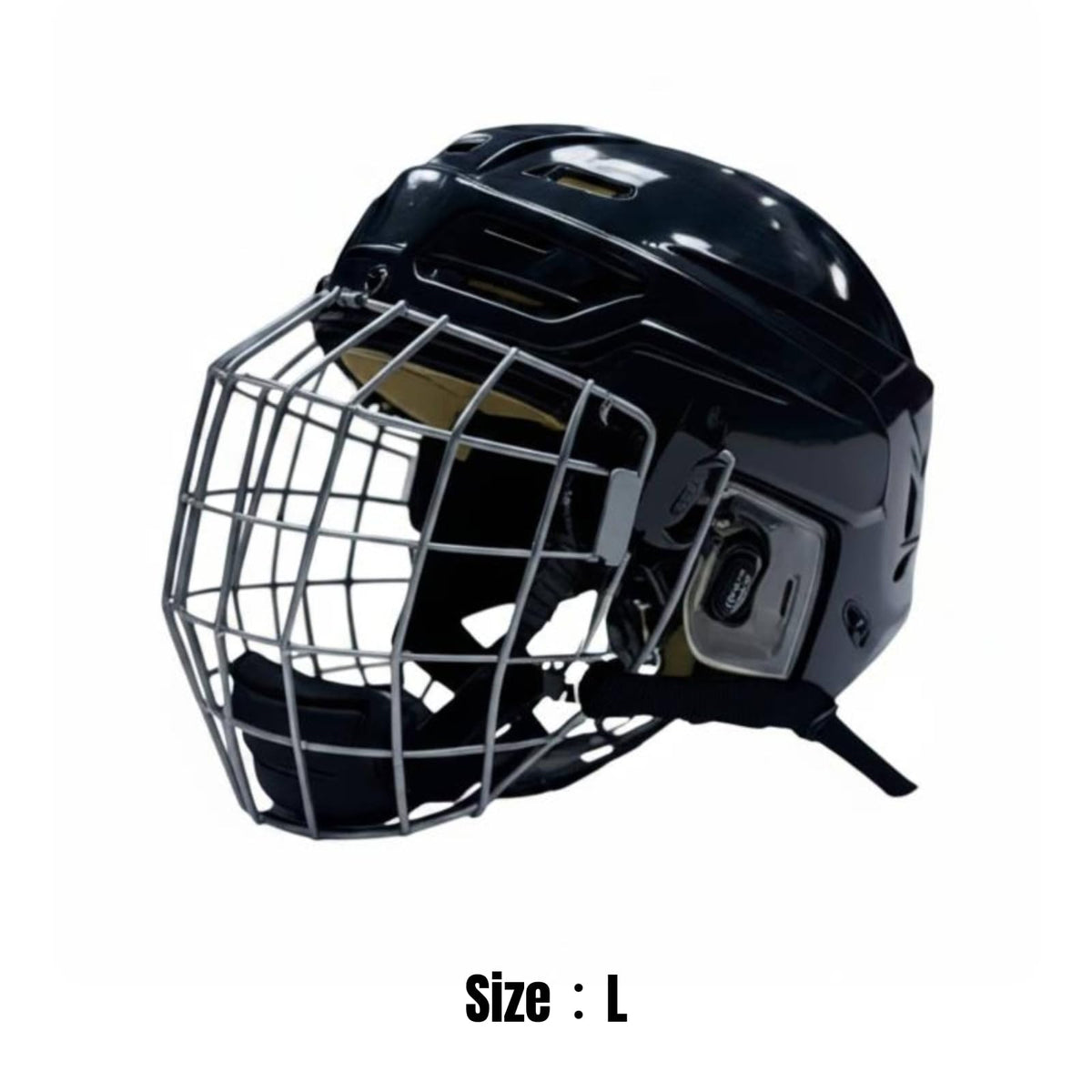 Gralara Ice Hockey Helmet Ventilated Hockey Helmet with Cage Comfort Padding Impact-Resistant Headgear