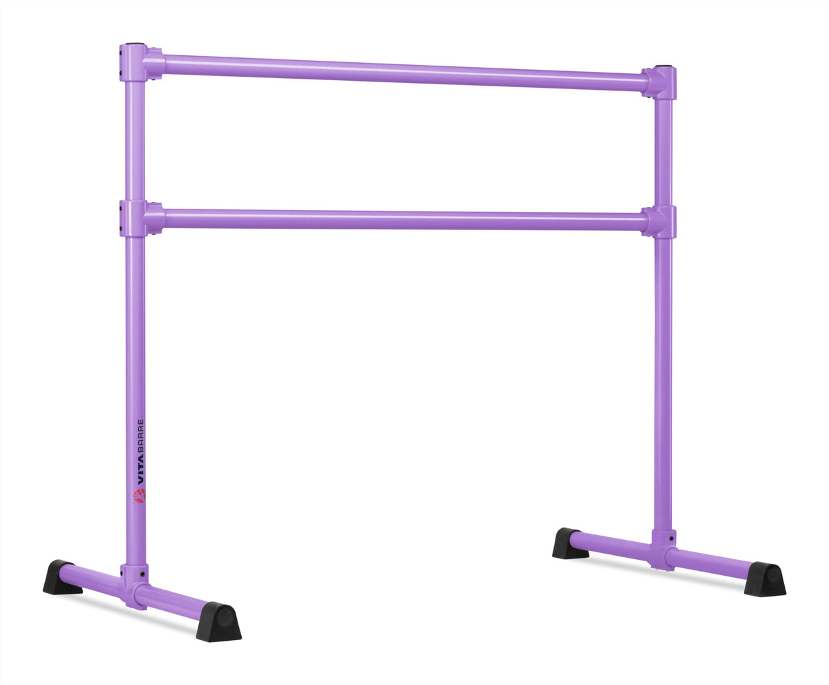 VITA Barre Portable Freestanding Double Ballet Barre, Extreme, Steel | Fixed Height, Made in USA, Home or Gym Exercise Equipment for Kids & Adults | Dance, Fitness, Pilates
