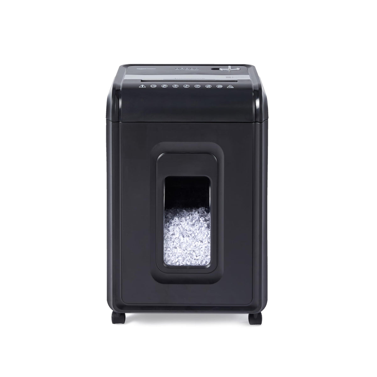 Amazon Basics 150-Sheet Autofeed Micro-Cut Paper and Credit Card Shredder, High Security Level P-4 with 8.5-Gallon Bin, 60-Minute Continuous Run Time, Black
