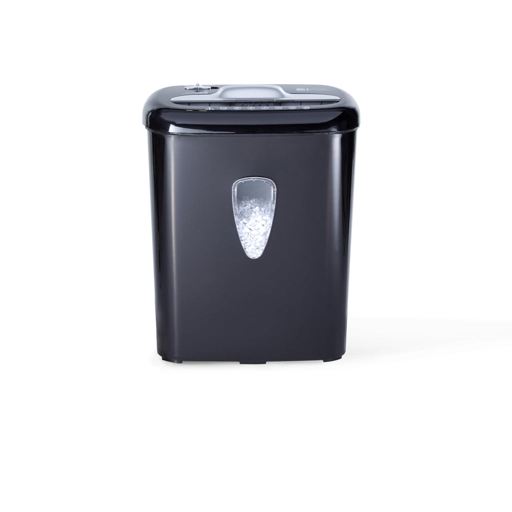 Amazon Basics 150-Sheet Autofeed Micro-Cut Paper and Credit Card Shredder, High Security Level P-4 with 8.5-Gallon Bin, 60-Minute Continuous Run Time, Black